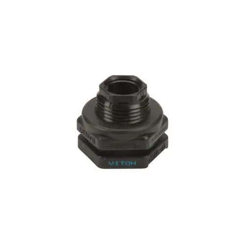 Banjo 3/4 in. Poly Bulkhead FKM (FKM) Tank Fitting