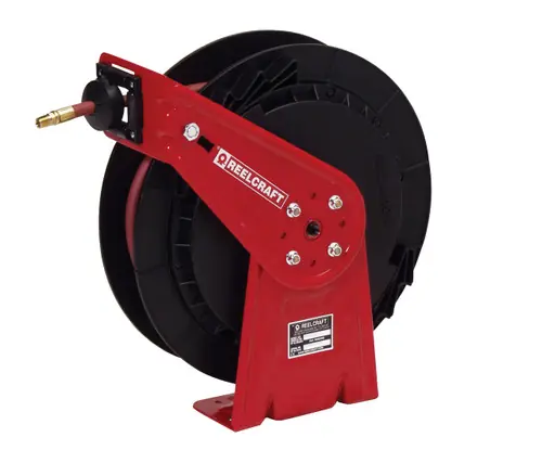 Reelcraft 1/4 in. x 50 ft. Series RT Lightweight Air Hose Reel - Reel & Hose
