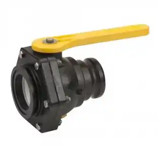 Banjo 3 in. Manifold Stubby Valve - Full Port Flange x Male Adapter