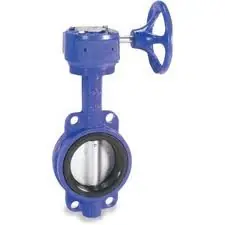 Smith Cooper 0160 Series 16 in. Cast Iron Gear Operated Butterfly Valve w/Nitrile Rubber Seals, Nickel Plated Iron Disc, Wafer Style