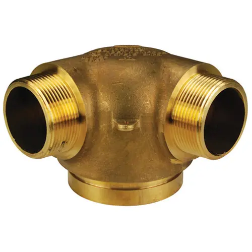 Dixon 6 in. 2 1/2 in. NH (NST) Two Way Male Outlets Bottom Outlet