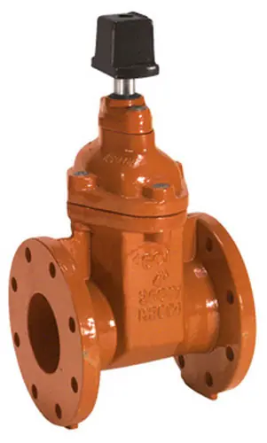 Smith Cooper Ductile Iron AWWA 250 lb. Gate Valve - Flanged - 8 in. - Op Nut