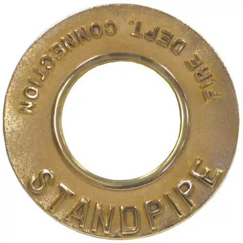 Dixon 4 in. Pipe Round Identification Standpipe Plate