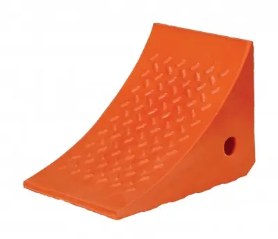 Vestil Molded Urethane Curved Standard Wheel Chock