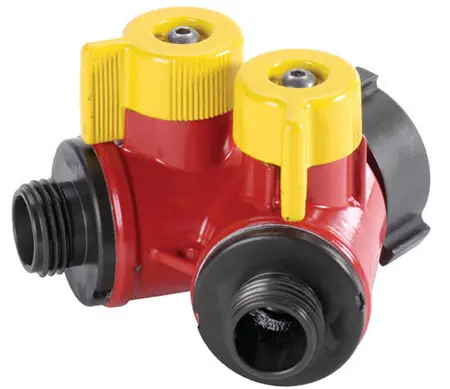 POK 2 Way BiPok Wildland Valves 1.5" F NST Inlet X (2) 1.0" M NST Outlet - 1.5" - 1.0" - Short