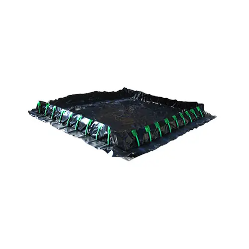 UltraTech 8208 Ultra-Containment Berm, Stake Wall Model, 6 ft. x 4 ft. x 1 ft., 179 Gal Capacity