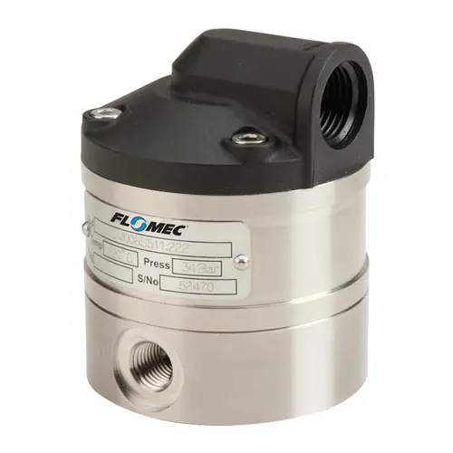 GPI Flomec OM Series 008 3/8 in. Aluminum Oval Gear Pulse Meter w/ FKM Seals