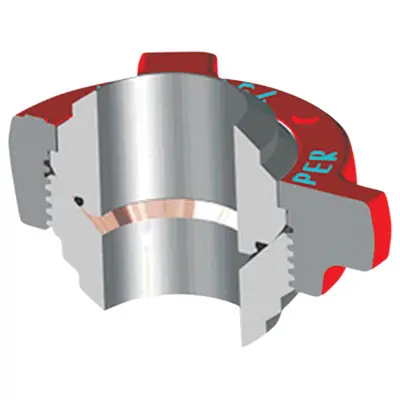 Kemper Valve Figure 1002B Butt-Weld Hammer Unions - XXH - 4 in.