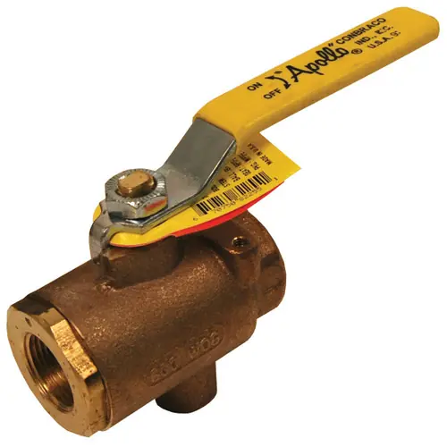 Dixon 1/4 in. NPT Bronze Ball Valve with NPT Tap for Drains