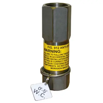 Morrison Bros. 912 Series 3/4 in. NPT Anti-Siphon Valve w/ Expansion Relief - 15-20 Ft. W.C
