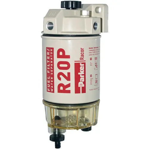 Racor 200 Series 30 GPH Low Flow Diesel Fuel Filter/Water Separator 230 Filter Assembly - 30 Micron