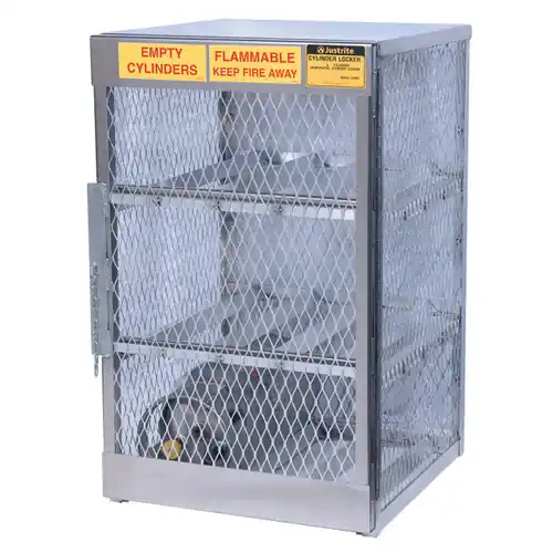 Aluminum LPG Cylinder Lockers Horizontal Storage - Six 20 or 33 lb.