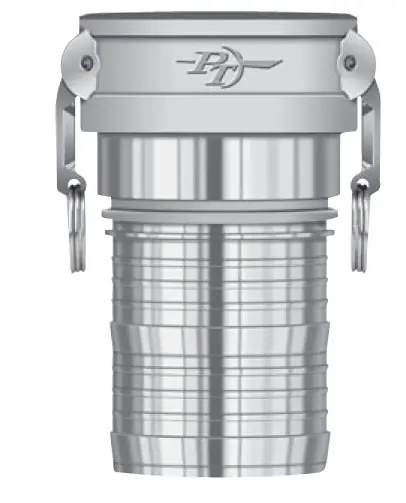 PT Coupling 2 in. CSV-Coupler 360° Swivel Female Coupler x Hose Shank