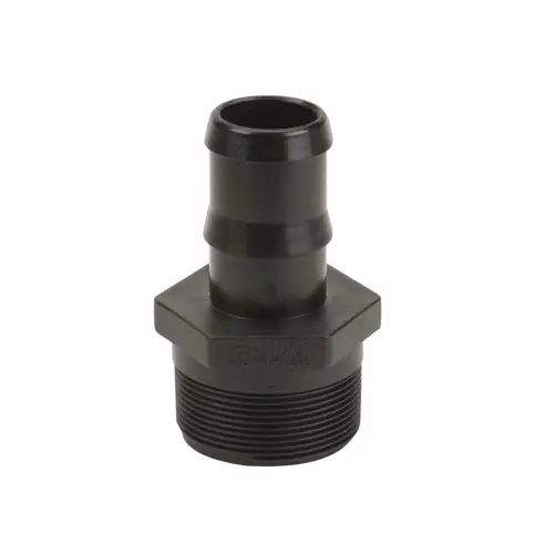 Banjo Poly 2 in. NPT x 1 1/2 in. Straight Hose Barb - Sch. 80