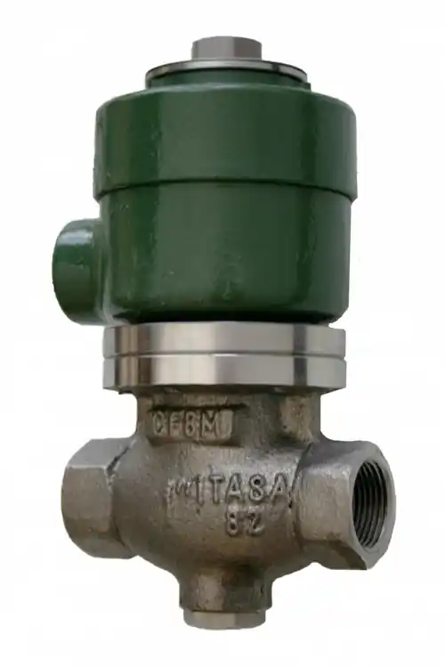 Morrison Bros. 710SS Series 2 in. Stainless Steel Anti-Siphon Solenoid Valves w/ PTFE Seal - Threaded