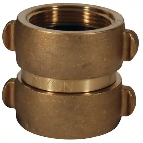 Dixon Powhatan 2 1/2 in. NST(NH) x 2 1/2 in. NST(NH) Rocker Lug Brass Double Female Swivel