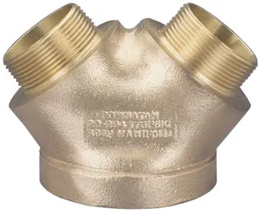 Dixon 4 in. Female NPT x 2 1/2 in. Male NH (NST) Two Way Male Outlet Back Outlet