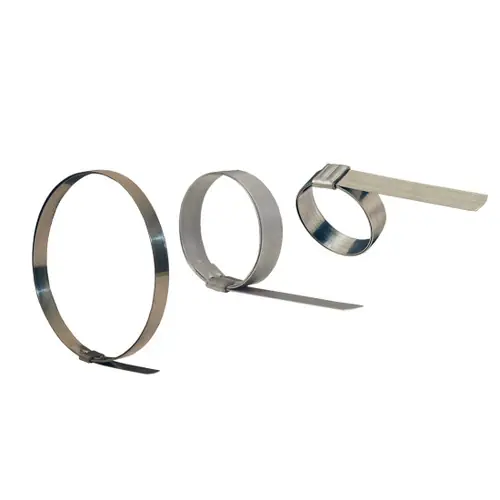 Dixon 3/4 in. Band Width Stainless Steel Smooth 3 in. ID Clamp - 50 QTY