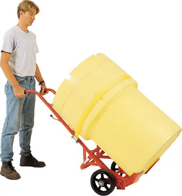 MECO Overpack Poly Drum Truck with 10 in. Polyolefin Wheels