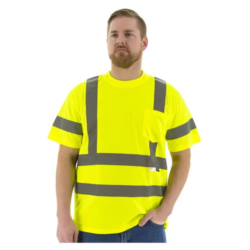 Majestic High Visibility ANSI 3 Large Mesh Short Sleeve T-Shirts