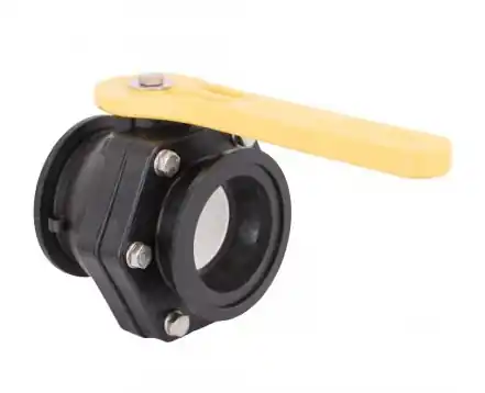 Banjo 3 in. Manifold Stubby Valve - Standard Port Flange x Flange