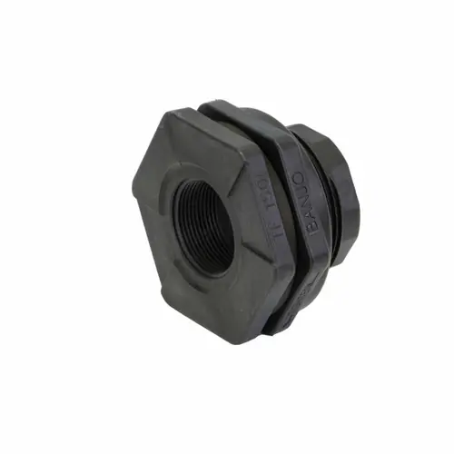 Banjo 1 1/2 in. Poly Bulkhead FKM (FKM) Tank Fitting