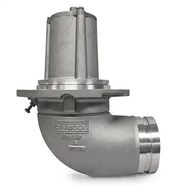 Civacon MaxAir HP 5 in. x 4 in. Grooved Elbow Crude Oil Emergency Valve w/ FKM Seal