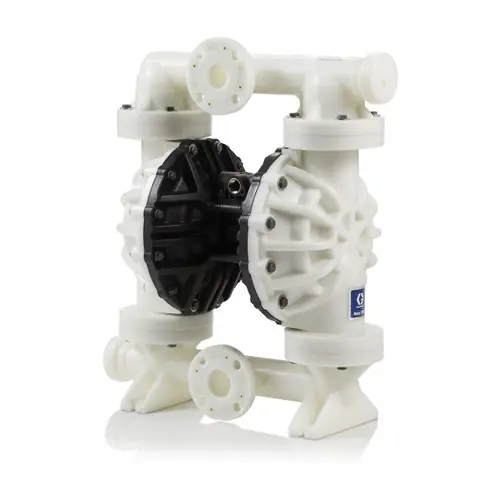 Graco Husky 2200 2 in. Flange Polypropylene Air Diaphragm Pump w/ Santoprene Diaphragms & Balls, Polypropylene Seats - Center Flange