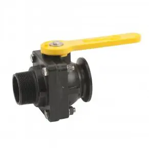 Banjo Manifold 2 in. Full Port Stubby Valve - Flange x Male NPT