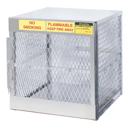 Aluminum LPG Cylinder Lockers Vertical Storage - Four 20 or 33 lb