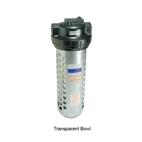 Dixon Wilkerson Manual In-Line Desiccant Dryer 1/4 in. Metal Bowl, Automatic Drain 10 SCFM