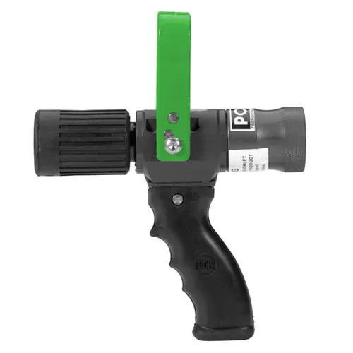 POK 1 1/2 in. NPSH Wildland Nozzle Hardcoat Anodized Aluminum & PTFE - Green