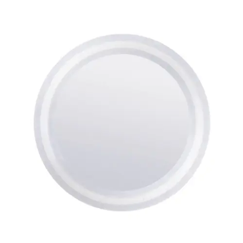 Rubber Fab 1 in. Platinum Silicone Clear Gauge Guards