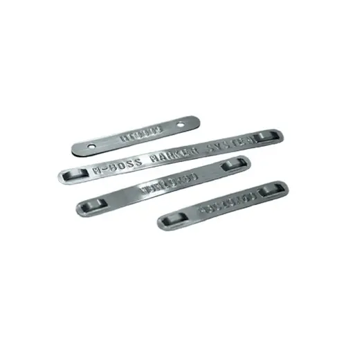 HellermannTyton M-Boss Compact Printer Marker Product ID Plates - 3 - 8 - 24 - 1.77" x 0.78" - 1000
