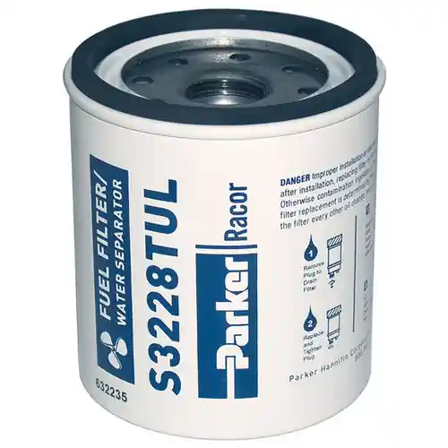 Racor 1 in. Marine Aquabloc Replacement Gasoline Filters - S3228TUL