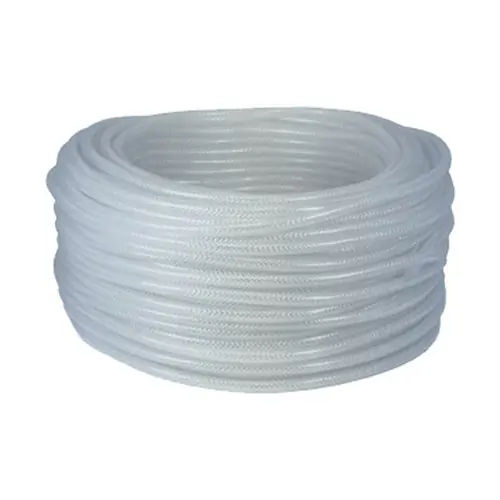 Dixon 1/4 in. ID x 1/2 in. OD Imported Clear Braided PVC Tubing, 142 PSI - 300 ft.