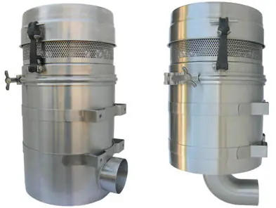 Paragon Stainless Steel Side Outet Blower Filter For Gardner Denver/Drum & Paragon P857/D807/D907/CDL Blowers , Vertical Flow, Pressure Only