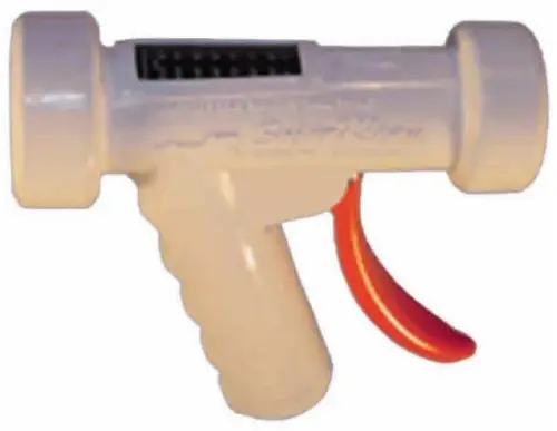 SuperKlean T150 Series Thermosmart Spray Nozzle with Temperature Gauge - Aluminum - White