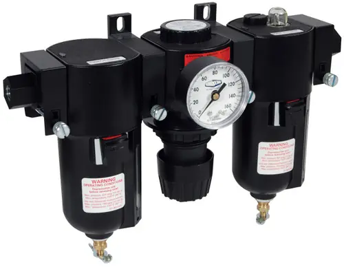 Wilkerson C16 3/8 in. Compact Combo Unit with Metal Bowl & Sight Glass - Manual Drain