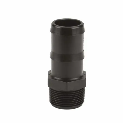 Banjo Poly 1 1/4 in. NPT x 1 1/2 in. Straight Hose Barb - Sch. 80