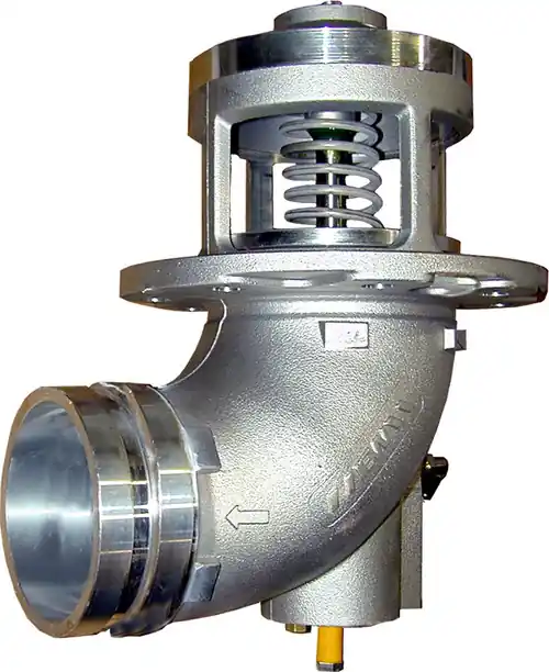 Emco Wheaton F7000 & F7001 4 in. Grooved 90° Elbow Mechanical Emergency Valve w/ Nitrile Rubber Seal