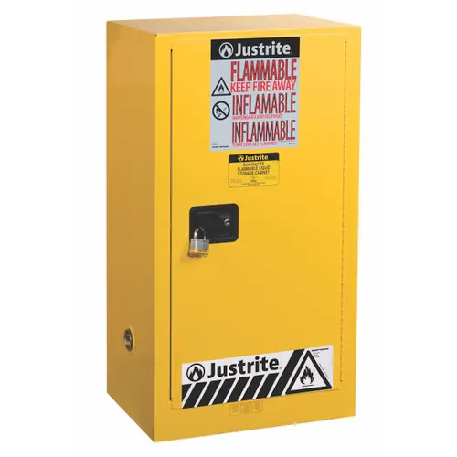 Justrite Sure-Grip EX 15 Gallon Compac Safety Cabinet - Self-Closing