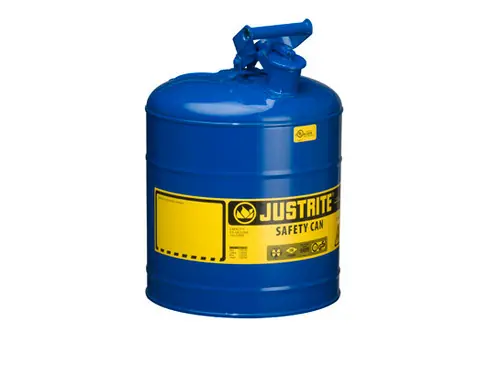 Justrite 7150300 Type I 5 Gallon Safety Gas Can (Blue)