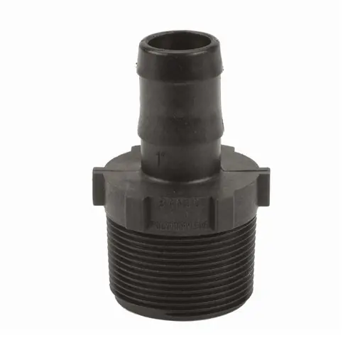 Banjo Poly 1 1/2 in. NPT x 1 in. Straight Hose Barb - Sch. 80