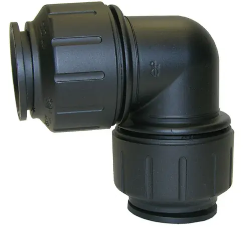 John Guest Black CTS JG Twist & Lock Fitting - Union Elbow - 3/4 in.