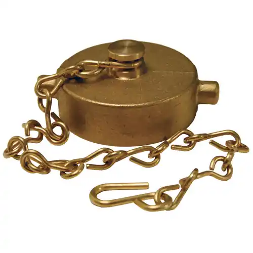 2 1/2 in. NPSH Dixon Brass Cap & Chain - Pin Lug