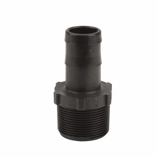 Banjo Poly 1 1/2 in. NPT x 1 1/4 in. Straight Hose Barb - Sch. 80