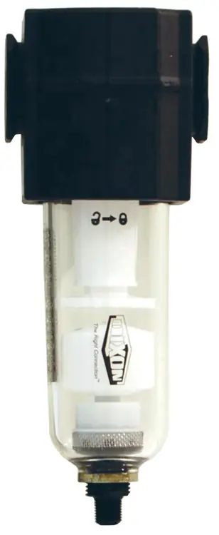 Dixon Series 1 F73 1/4 in. Compact Filter with Transparent Bowl - Manual Drain