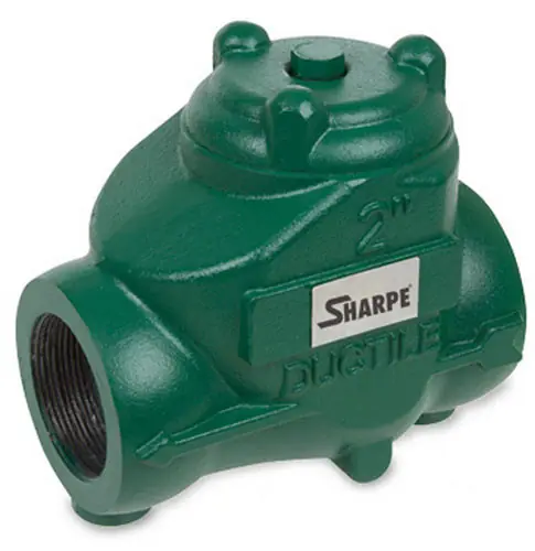 Sharpe 2 in. NPT Threaded Ductile Iron Oil Patch Swing Check Valve - 2000 PSI