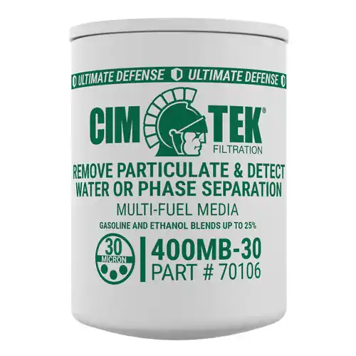 Cim-Tek 70106 400MB-30 30 Micron Phase Separation Water Detection Particulate Fuel Filter